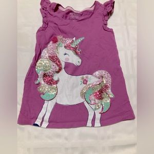 Cute ruffle sleeveless/cap-sleeve shirt. Isaac Mizrahi kids. Size S(5-6y).